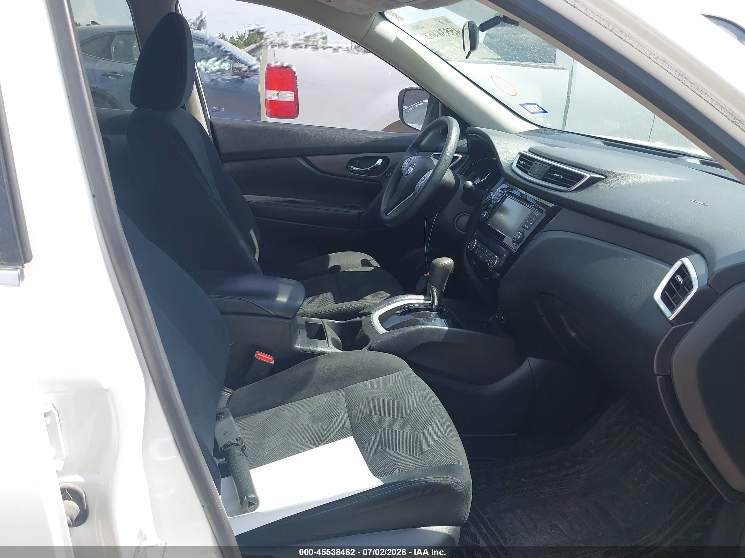 2014 Nissan Rogue Sv White vin: 5N1AT2MT6EC816093