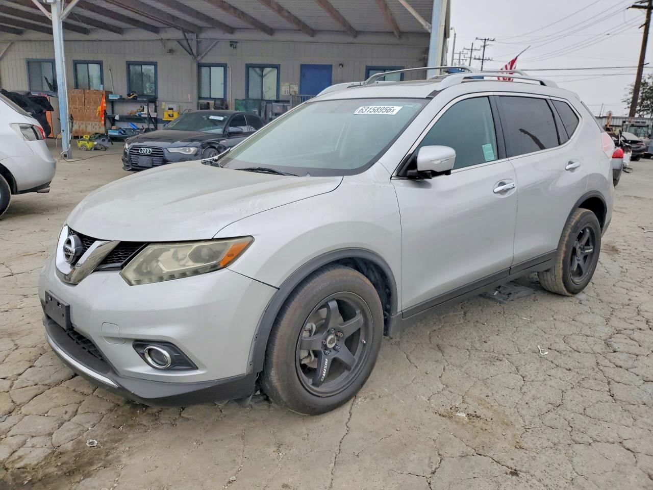 2014 Nissan Rogue S Серебряный vin: 5N1AT2MT6EC819866
