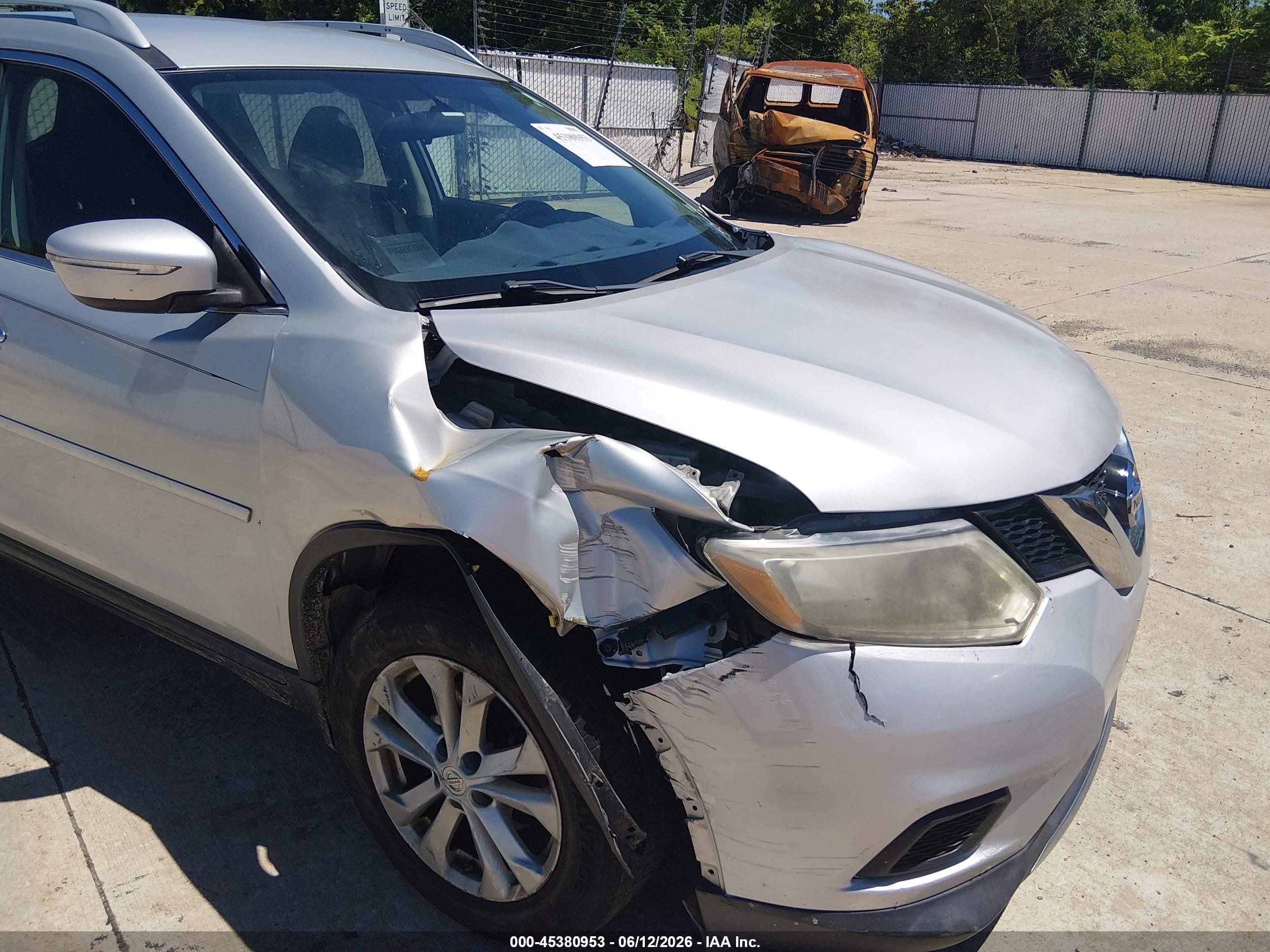 2014 Nissan Rogue Sv Gray vin: 5N1AT2MT6EC823593