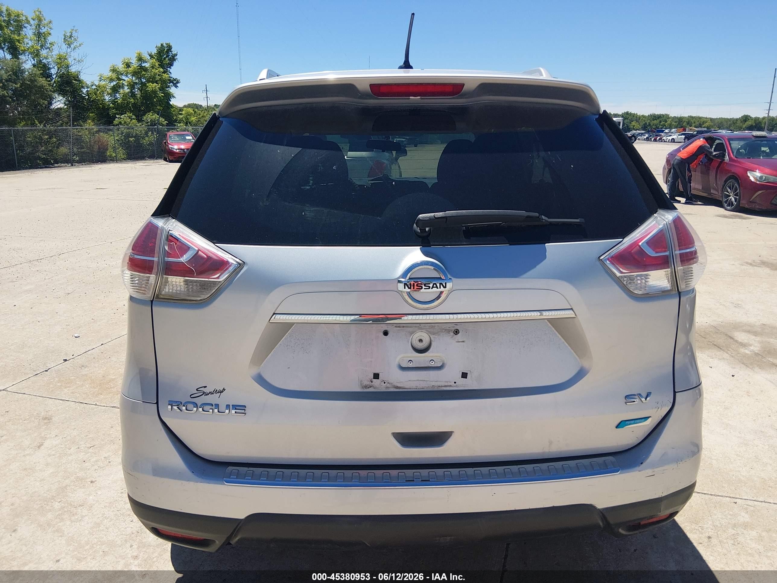 2014 Nissan Rogue Sv Gray vin: 5N1AT2MT6EC823593