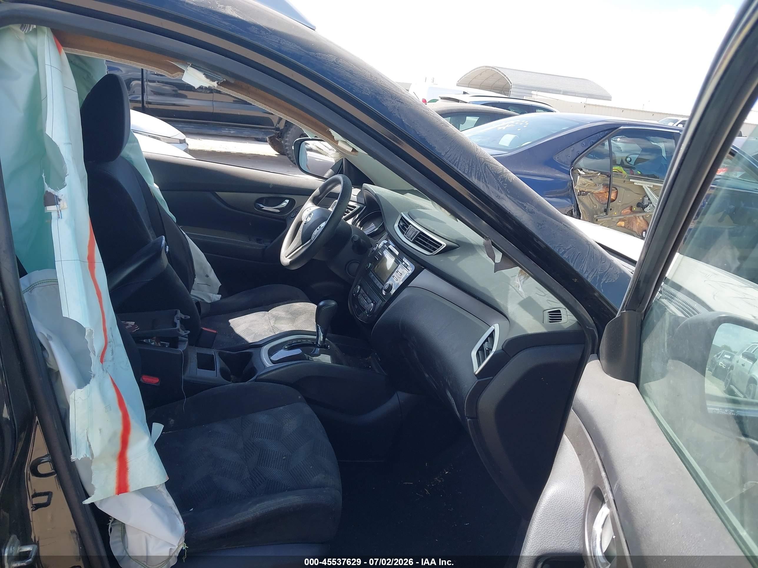 2014 Nissan Rogue Sv Black vin: 5N1AT2MT6EC826350
