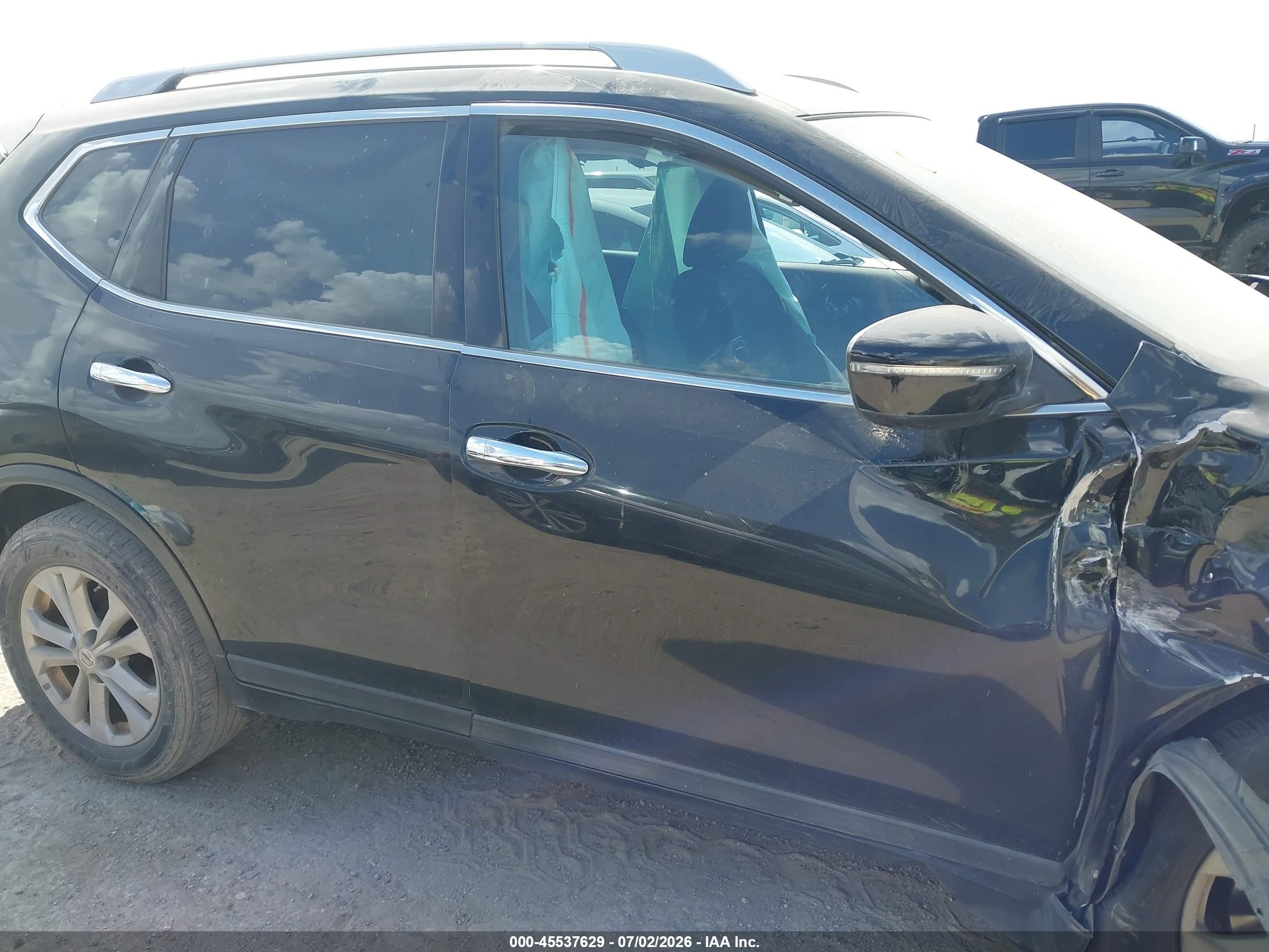 2014 Nissan Rogue Sv Black vin: 5N1AT2MT6EC826350