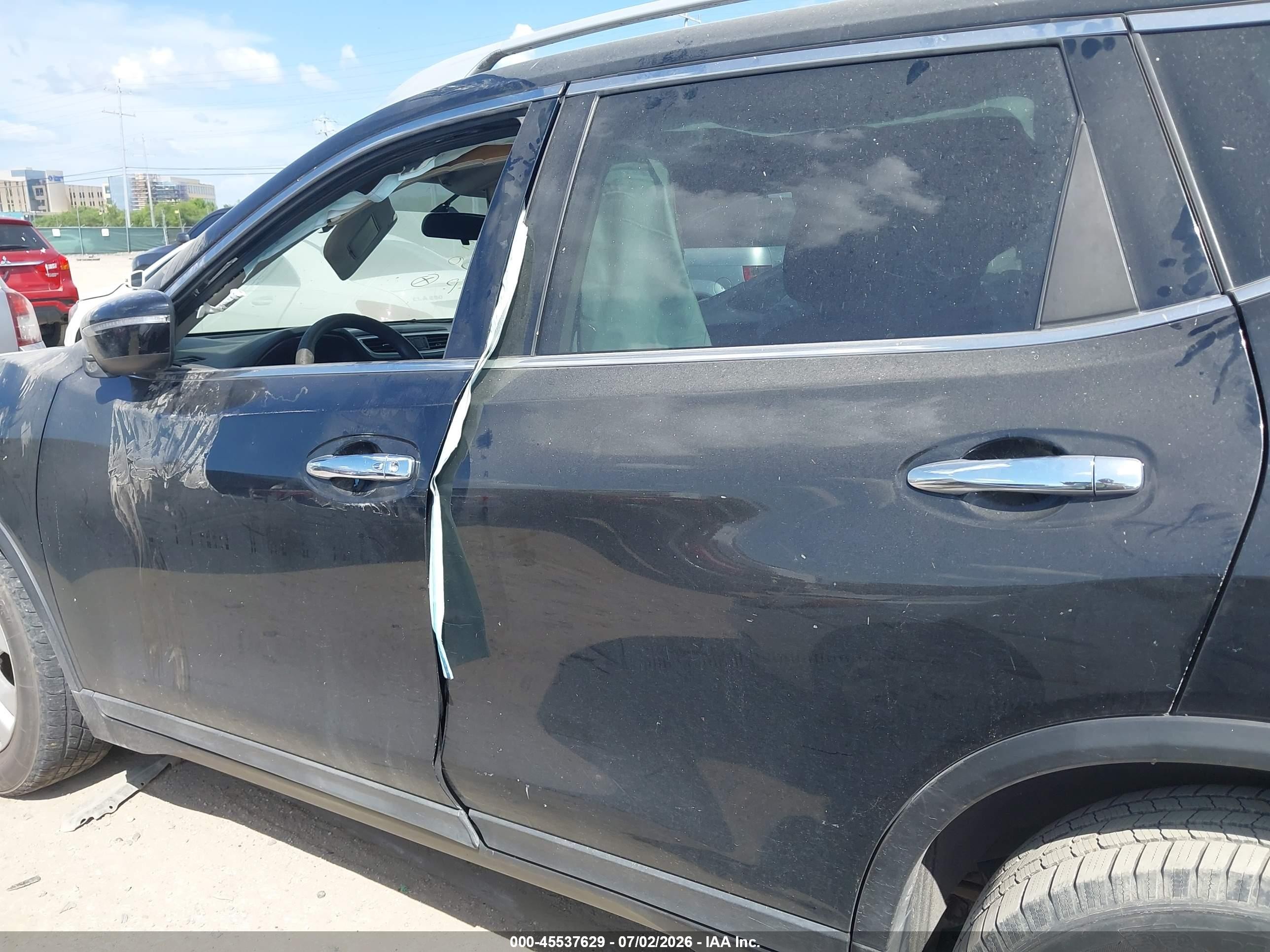 2014 Nissan Rogue Sv Black vin: 5N1AT2MT6EC826350
