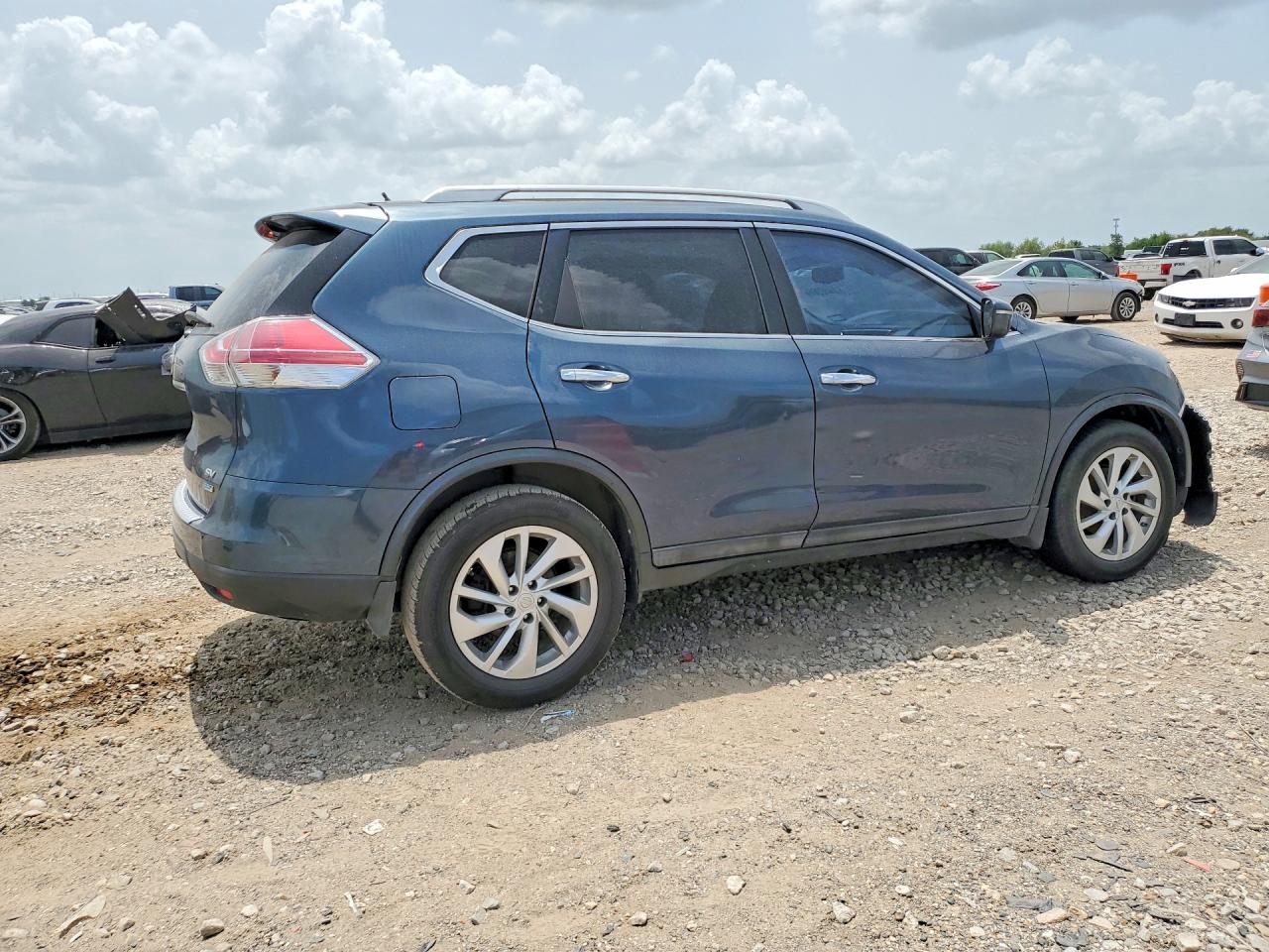 2014 Nissan Rogue Sv Blue vin: 5N1AT2MT6EC839938