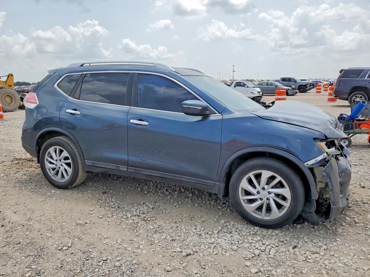 2014 Nissan Rogue Sv Blue vin: 5N1AT2MT6EC839938