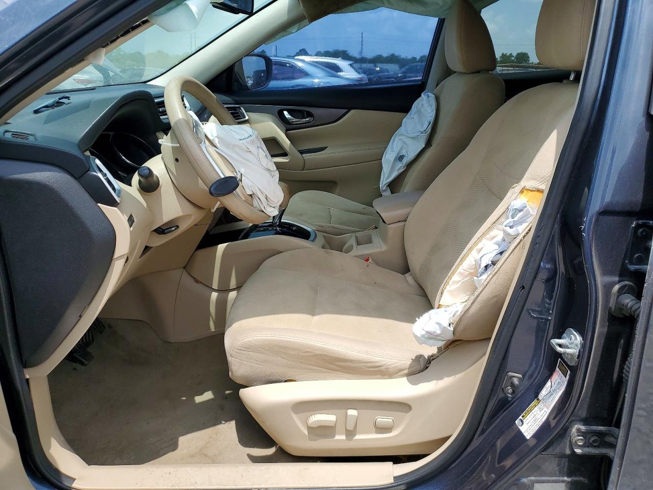 2014 Nissan Rogue Sv Blue vin: 5N1AT2MT6EC839938