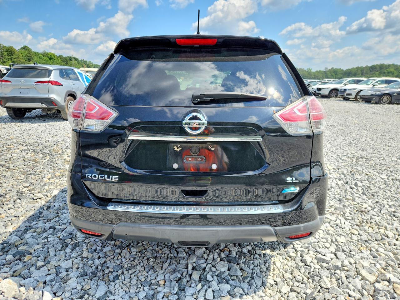 2014 Nissan Rogue Sl Black vin: 5N1AT2MT6EC842550