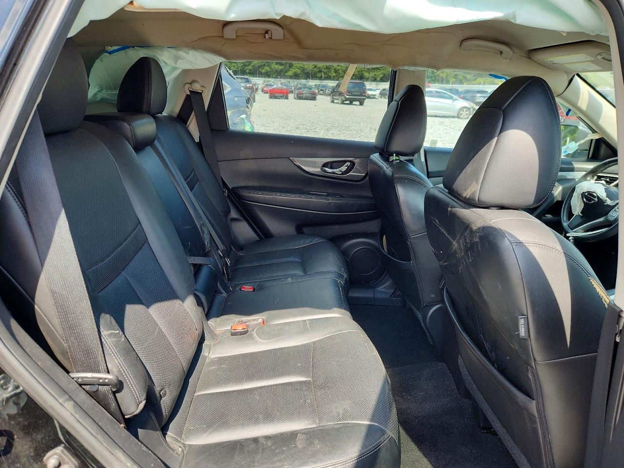 2014 Nissan Rogue Sl Black vin: 5N1AT2MT6EC842550
