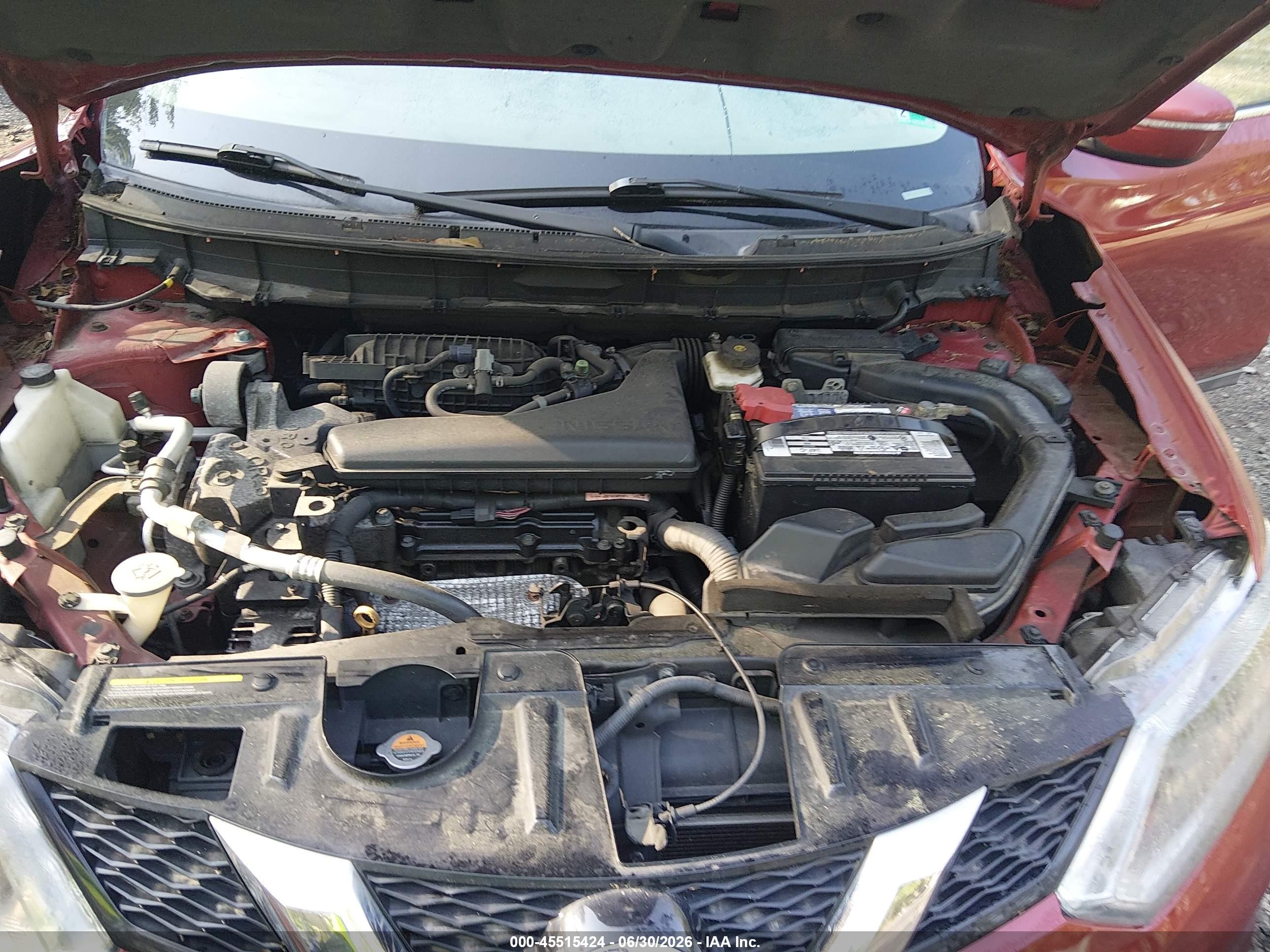 2014 Nissan Rogue Sv Красный vin: 5N1AT2MT6EC853788