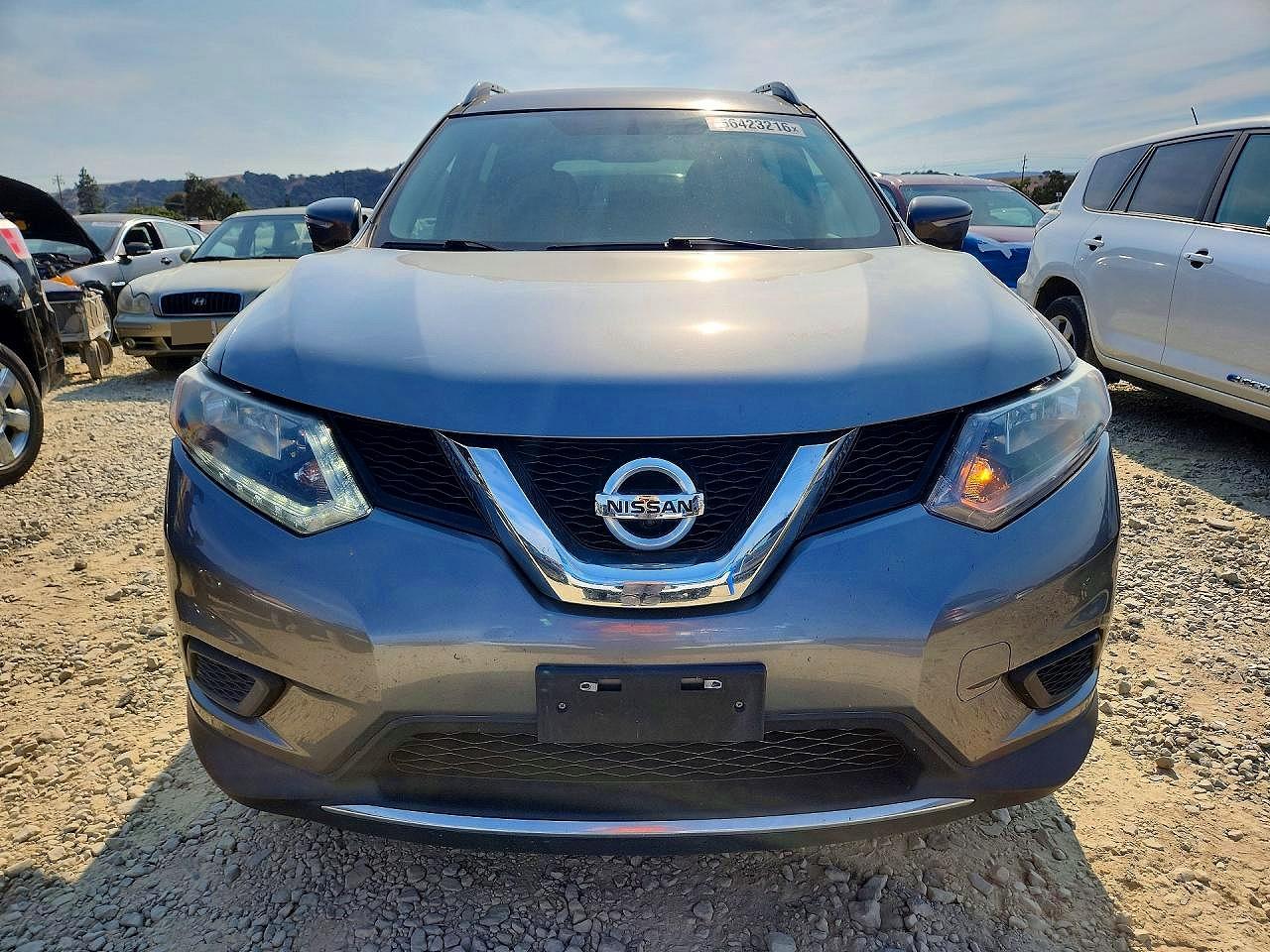 2014 Nissan Rogue Sv Silver vin: 5N1AT2MT6EC856271