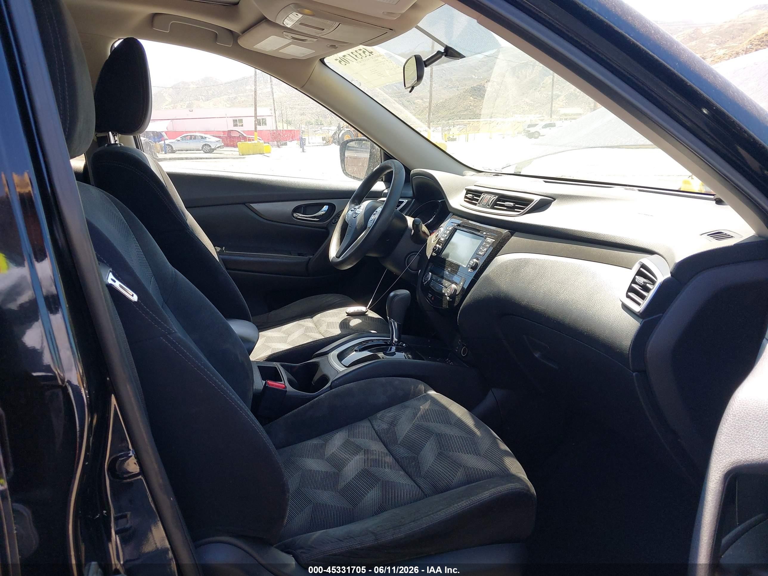2014 Nissan Rogue S/sl/sv Black vin: 5N1AT2MT6EC859459
