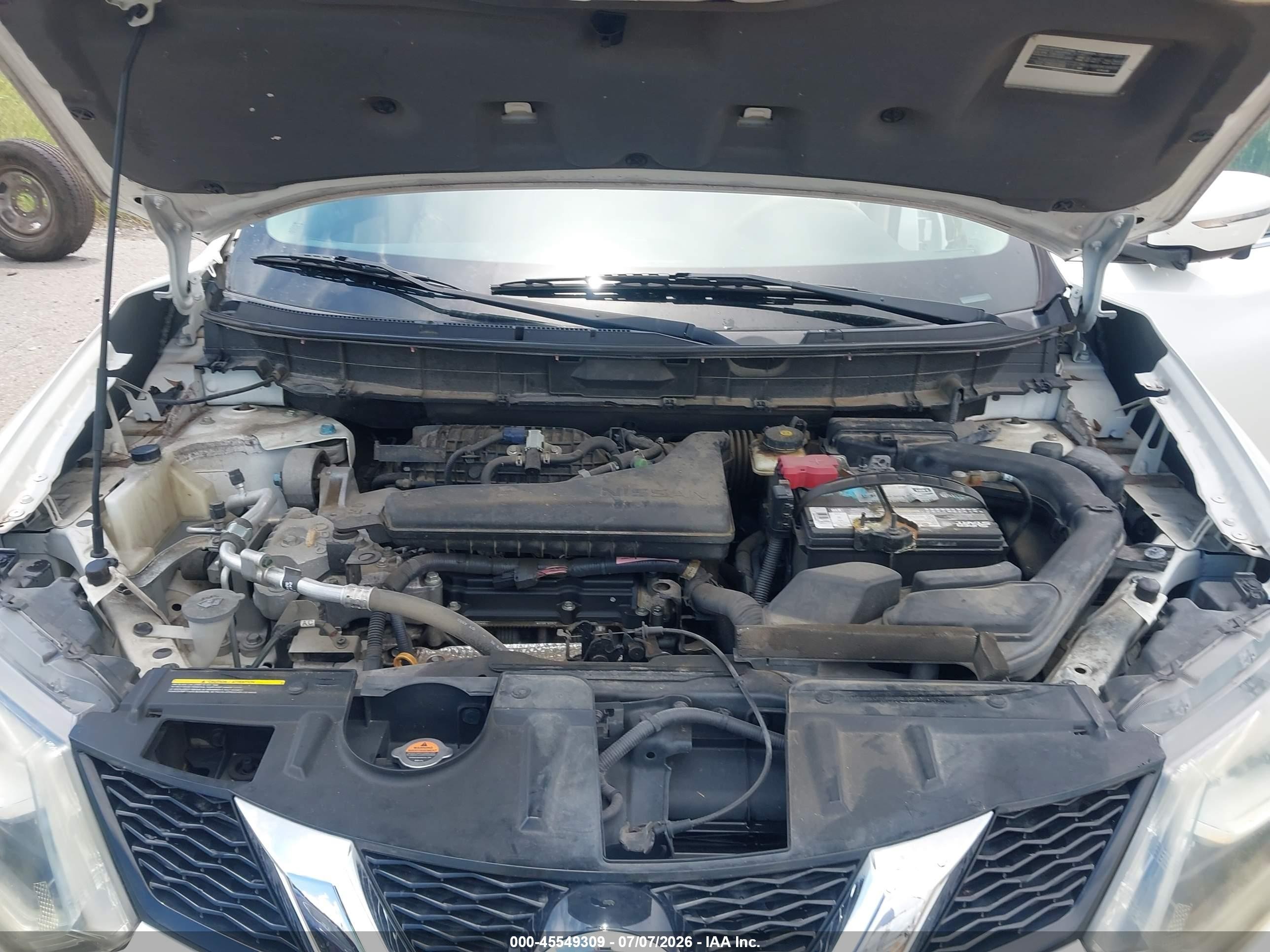 2015 Nissan Rogue Sl White vin: 5N1AT2MT6FC763879