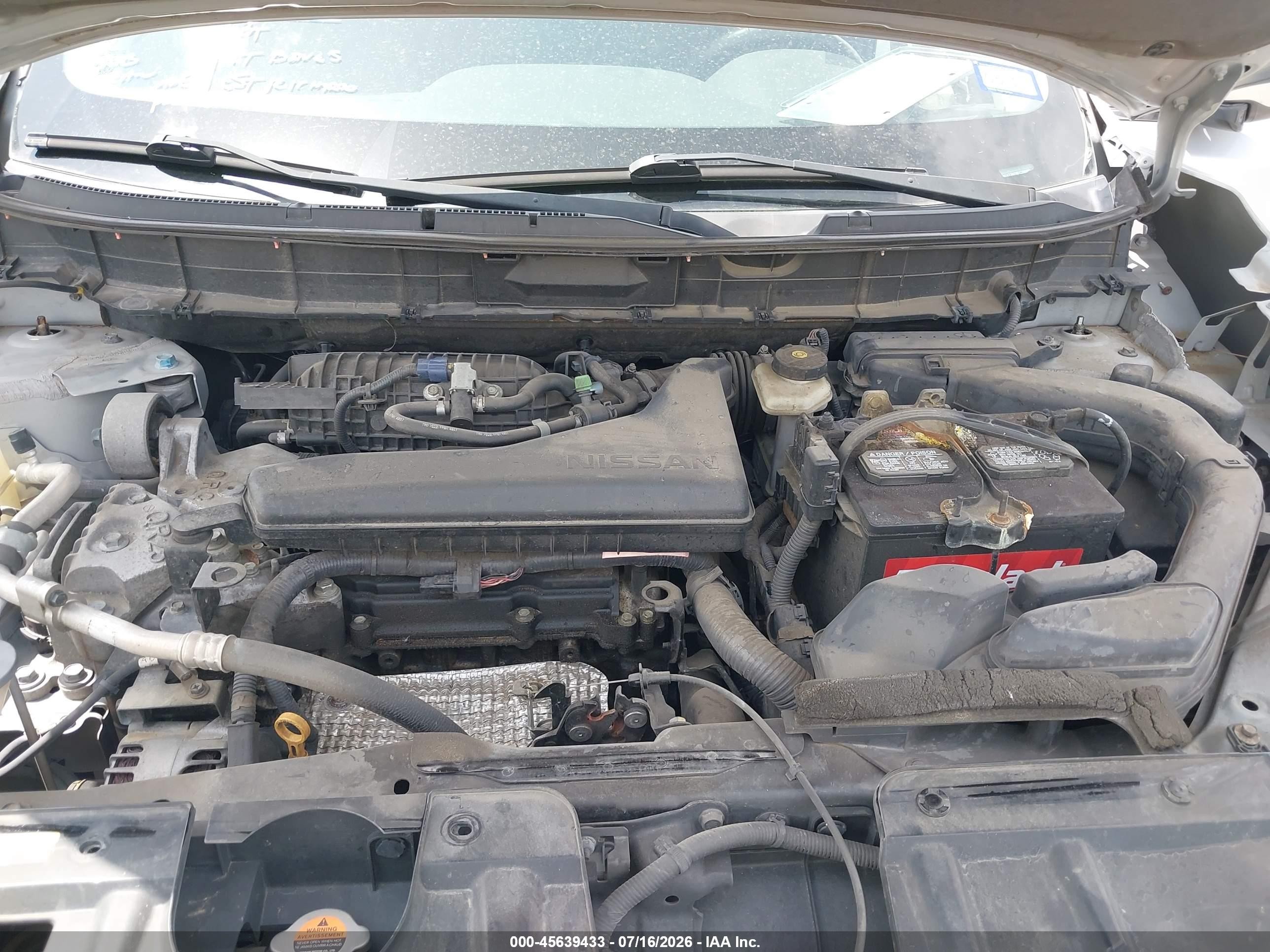 2015 Nissan Rogue S Gray vin: 5N1AT2MT6FC788152