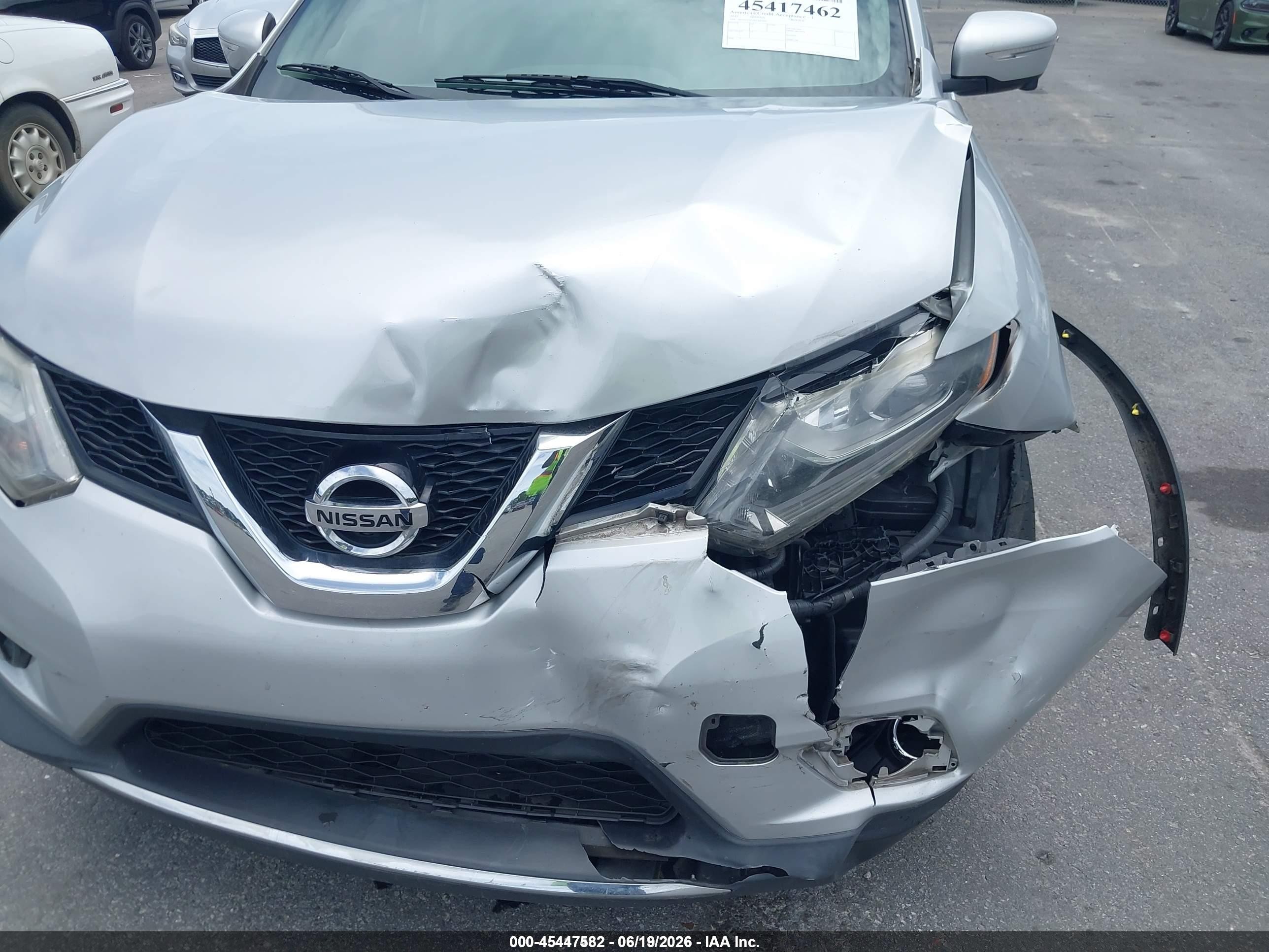 2015 Nissan Rogue Sl Серебряный vin: 5N1AT2MT6FC812093