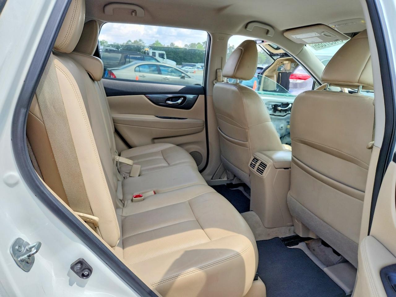 2015 Nissan Rogue Sl White vin: 5N1AT2MT6FC821070