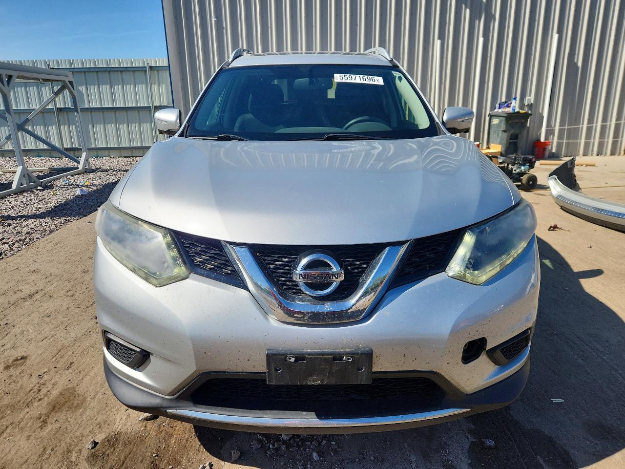 2015 Nissan Rogue Sv Silver vin: 5N1AT2MT6FC832389