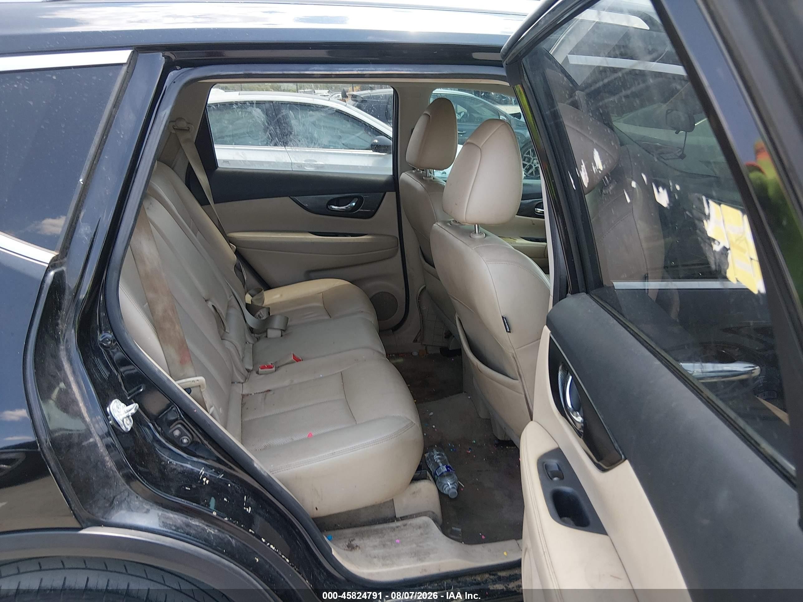 2015 Nissan Rogue Sl Черный vin: 5N1AT2MT6FC840945