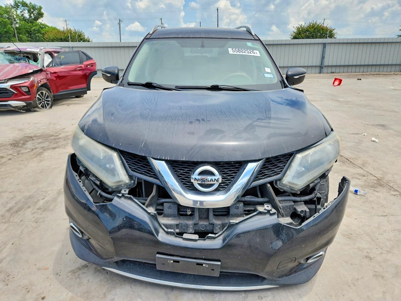 2015 Nissan Rogue Sl Black vin: 5N1AT2MT6FC841223