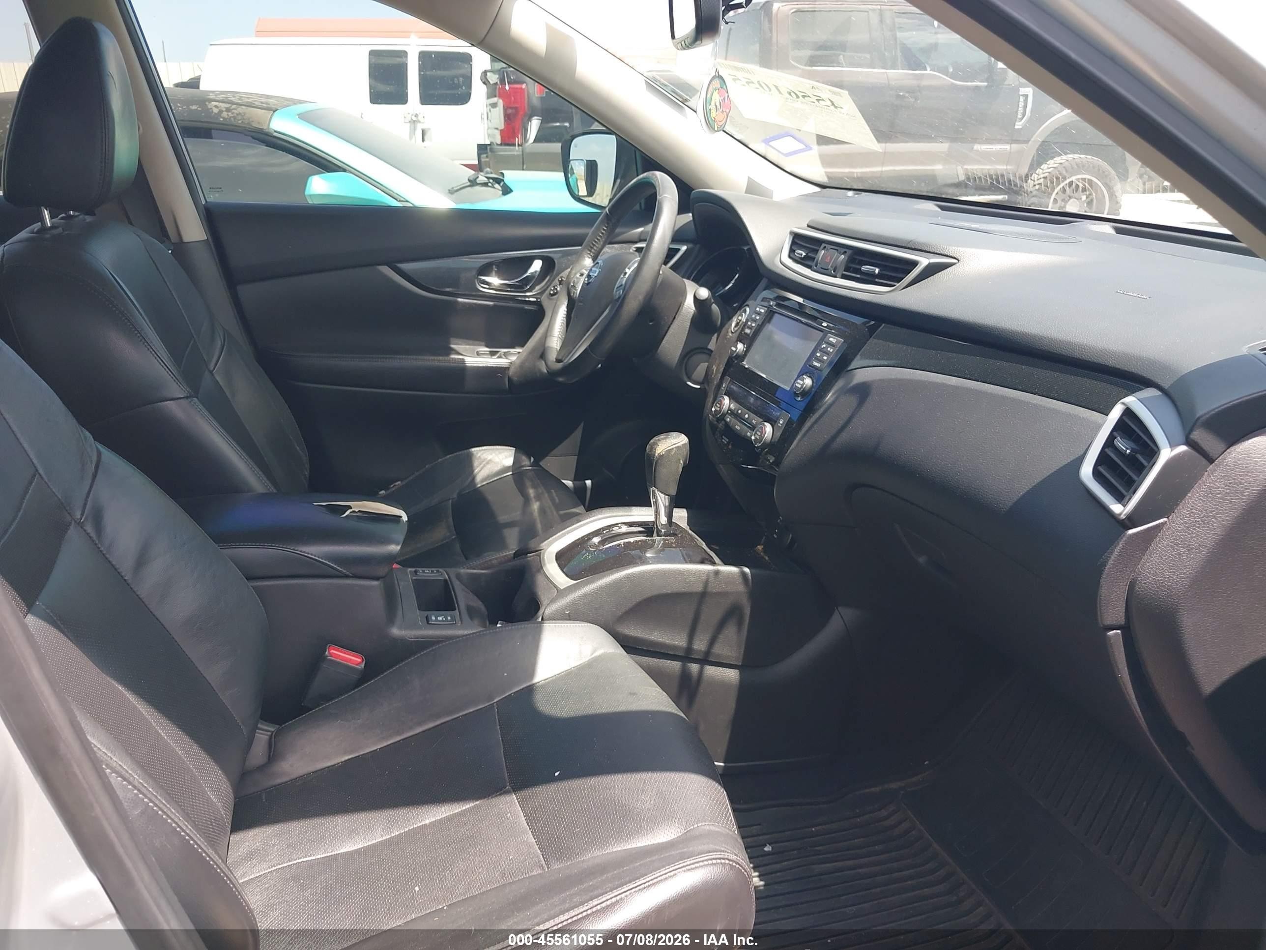 2015 Nissan Rogue Sl Silver vin: 5N1AT2MT6FC844526