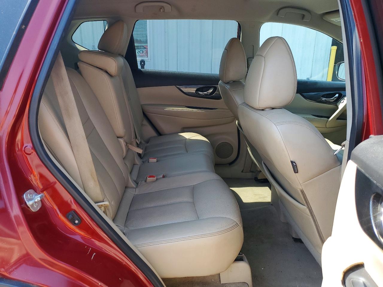2015 Nissan Rogue Sl Red vin: 5N1AT2MT6FC852920