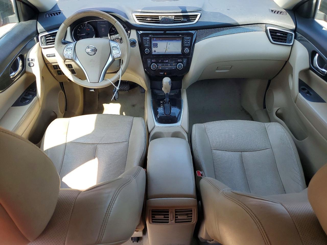 2015 Nissan Rogue Sl Red vin: 5N1AT2MT6FC852920
