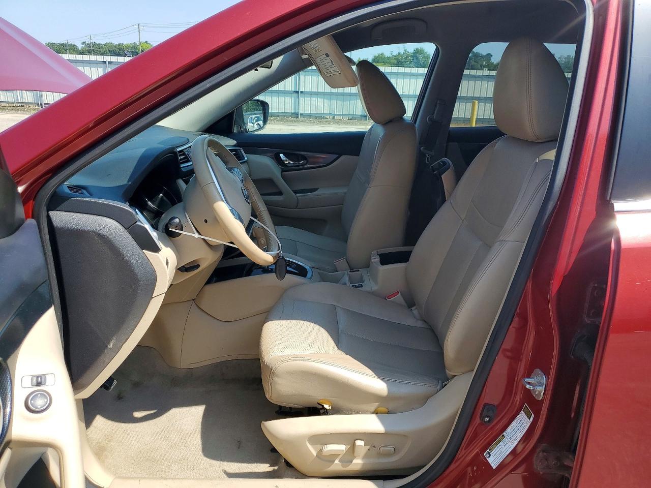 2015 Nissan Rogue Sl Red vin: 5N1AT2MT6FC852920