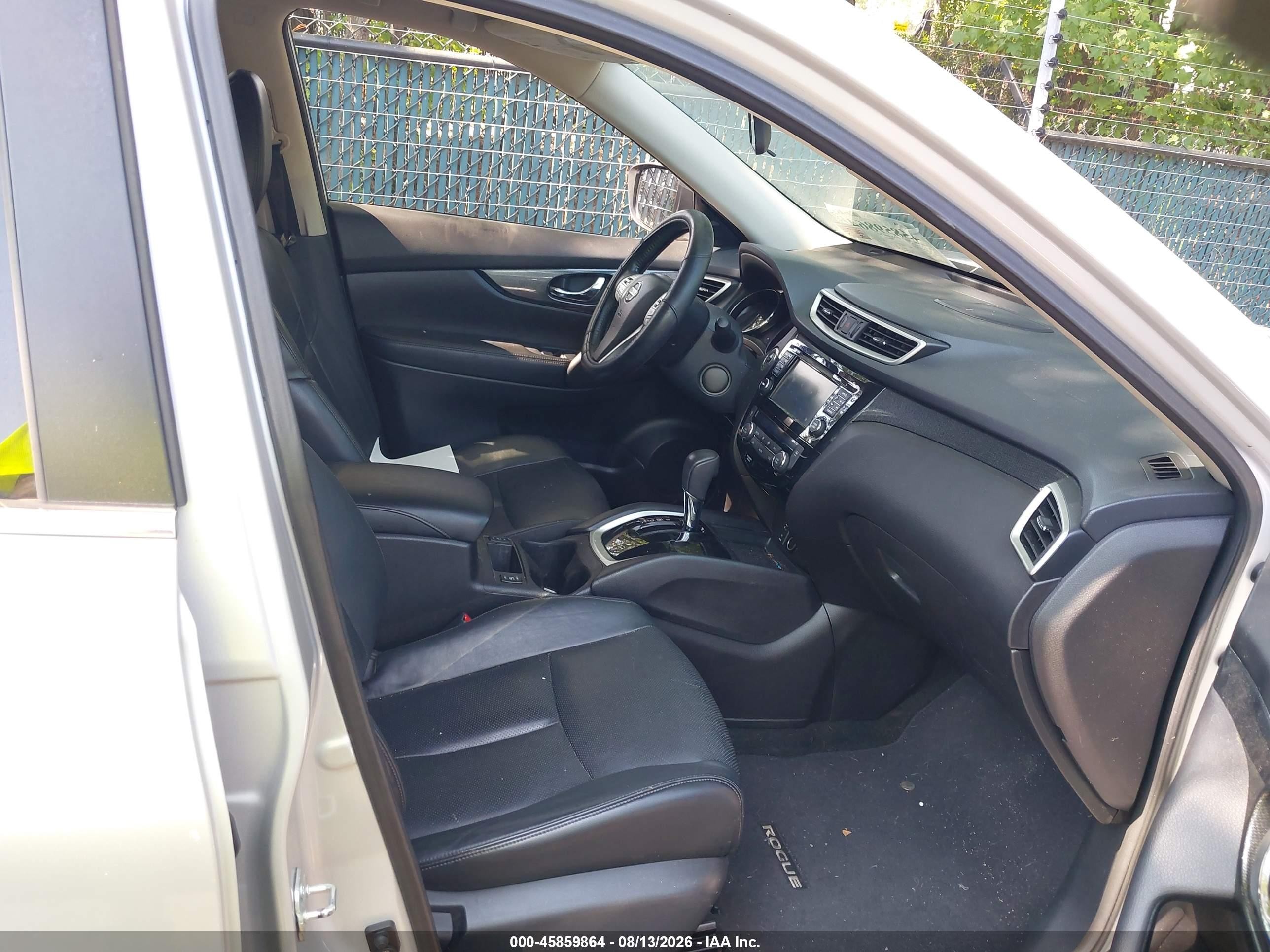 2015 Nissan Rogue Sl Silver vin: 5N1AT2MT6FC864050