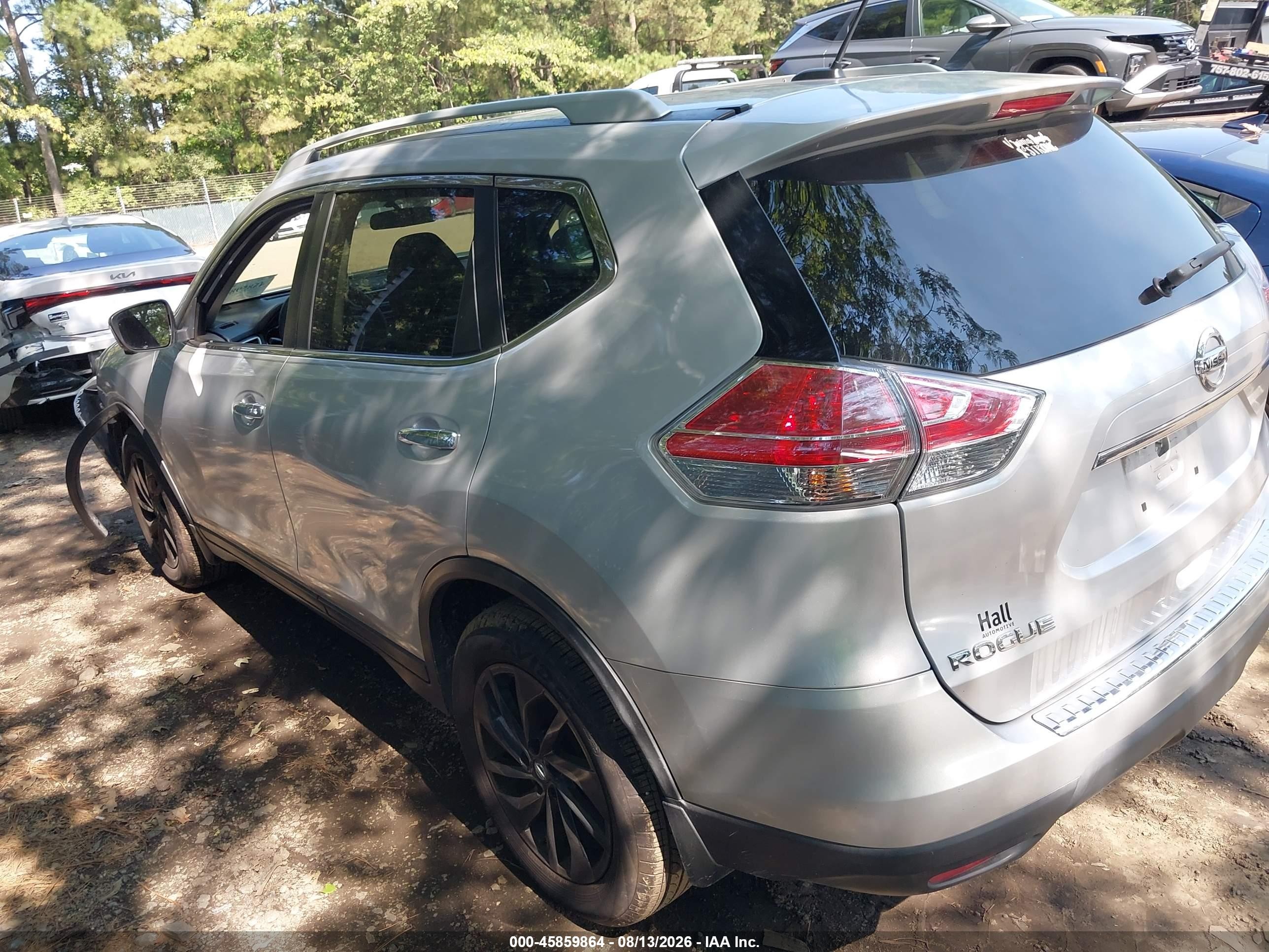 2015 Nissan Rogue Sl Silver vin: 5N1AT2MT6FC864050