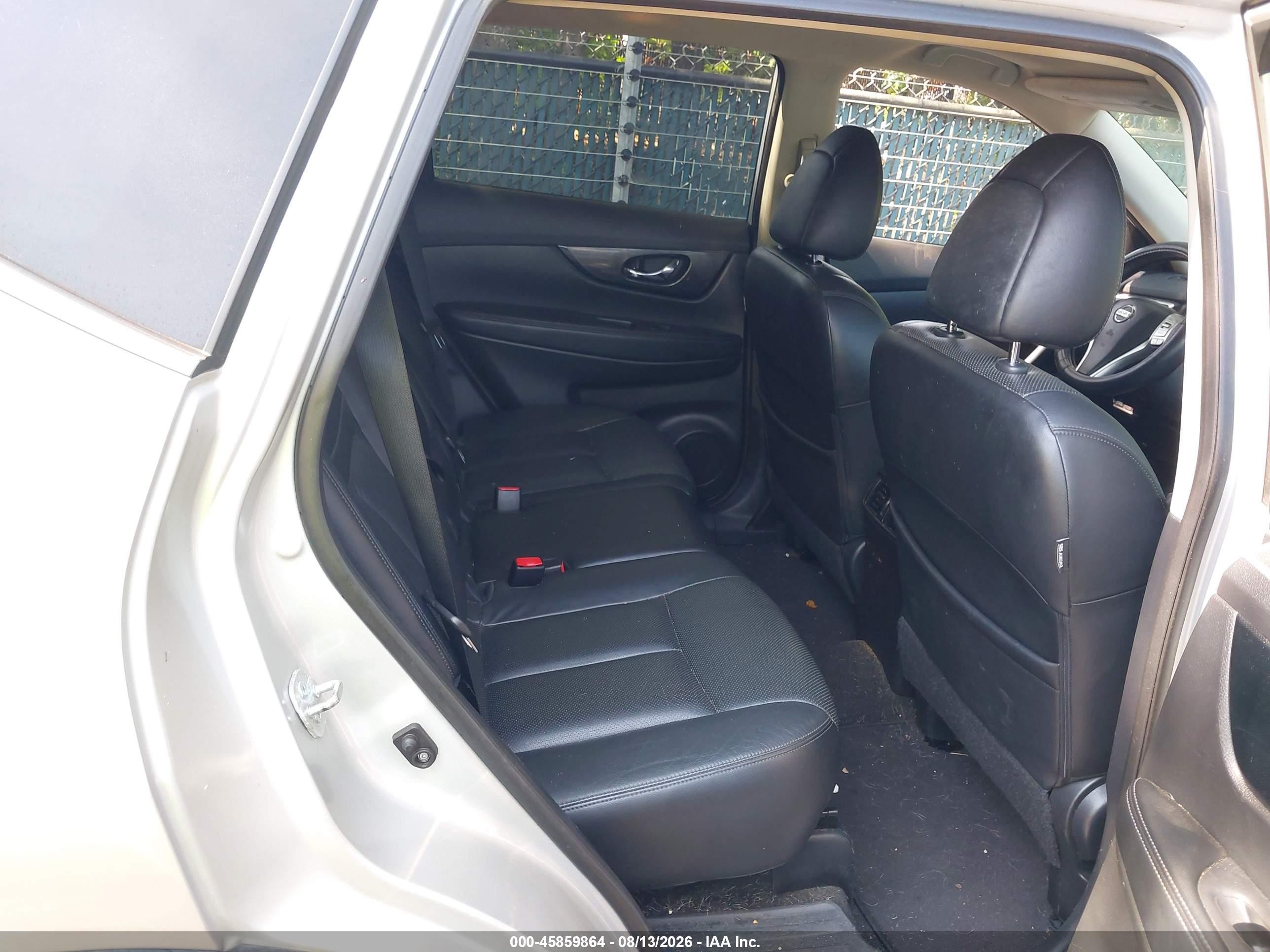 2015 Nissan Rogue Sl Silver vin: 5N1AT2MT6FC864050