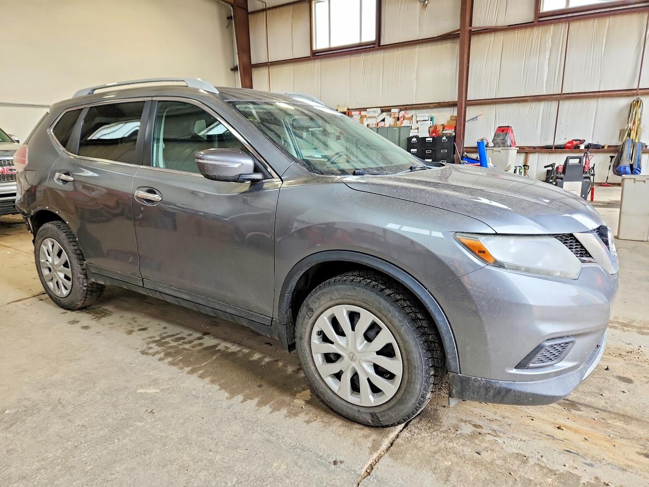 2015 Nissan Rogue S Gray vin: 5N1AT2MT6FC866574
