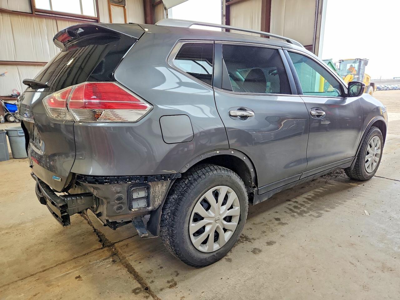2015 Nissan Rogue S Gray vin: 5N1AT2MT6FC866574