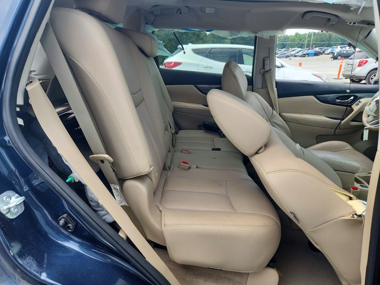 2015 Nissan Rogue Sl Blue vin: 5N1AT2MT6FC867028