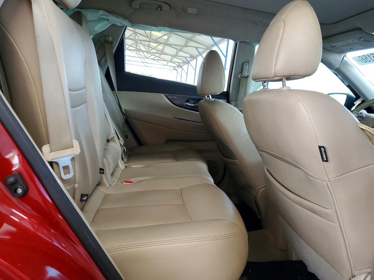 2015 Nissan Rogue Sl Red vin: 5N1AT2MT6FC873346