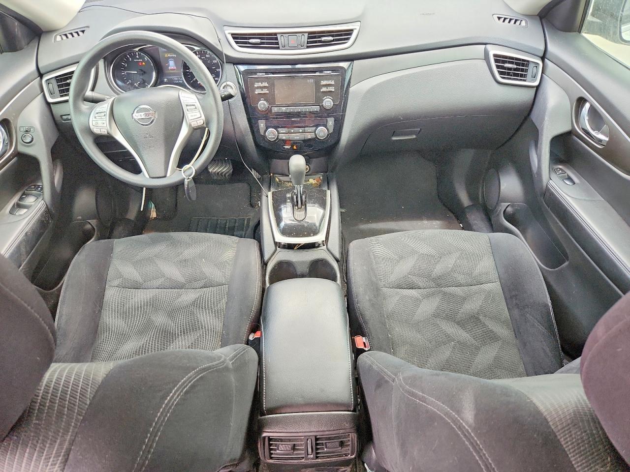 2015 Nissan Rogue Sv White vin: 5N1AT2MT6FC885058