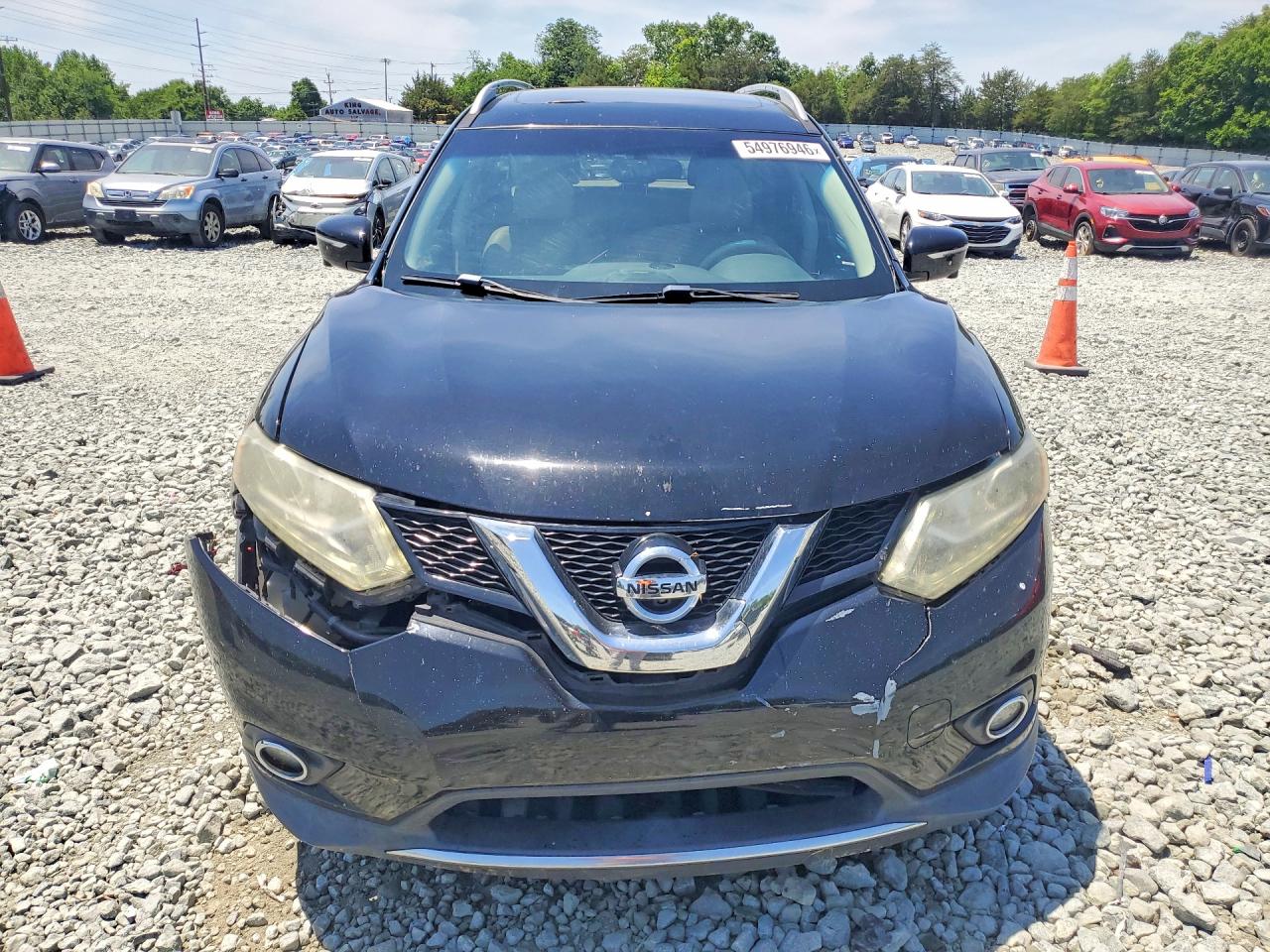 2015 Nissan Rogue Sl Черный vin: 5N1AT2MT6FC897209