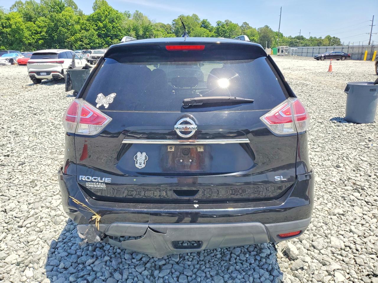 2015 Nissan Rogue Sl Черный vin: 5N1AT2MT6FC897209