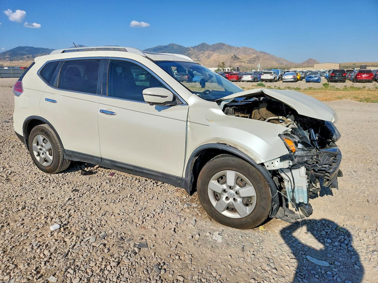2016 Nissan Rogue Sl White vin: 5N1AT2MT6GC851798