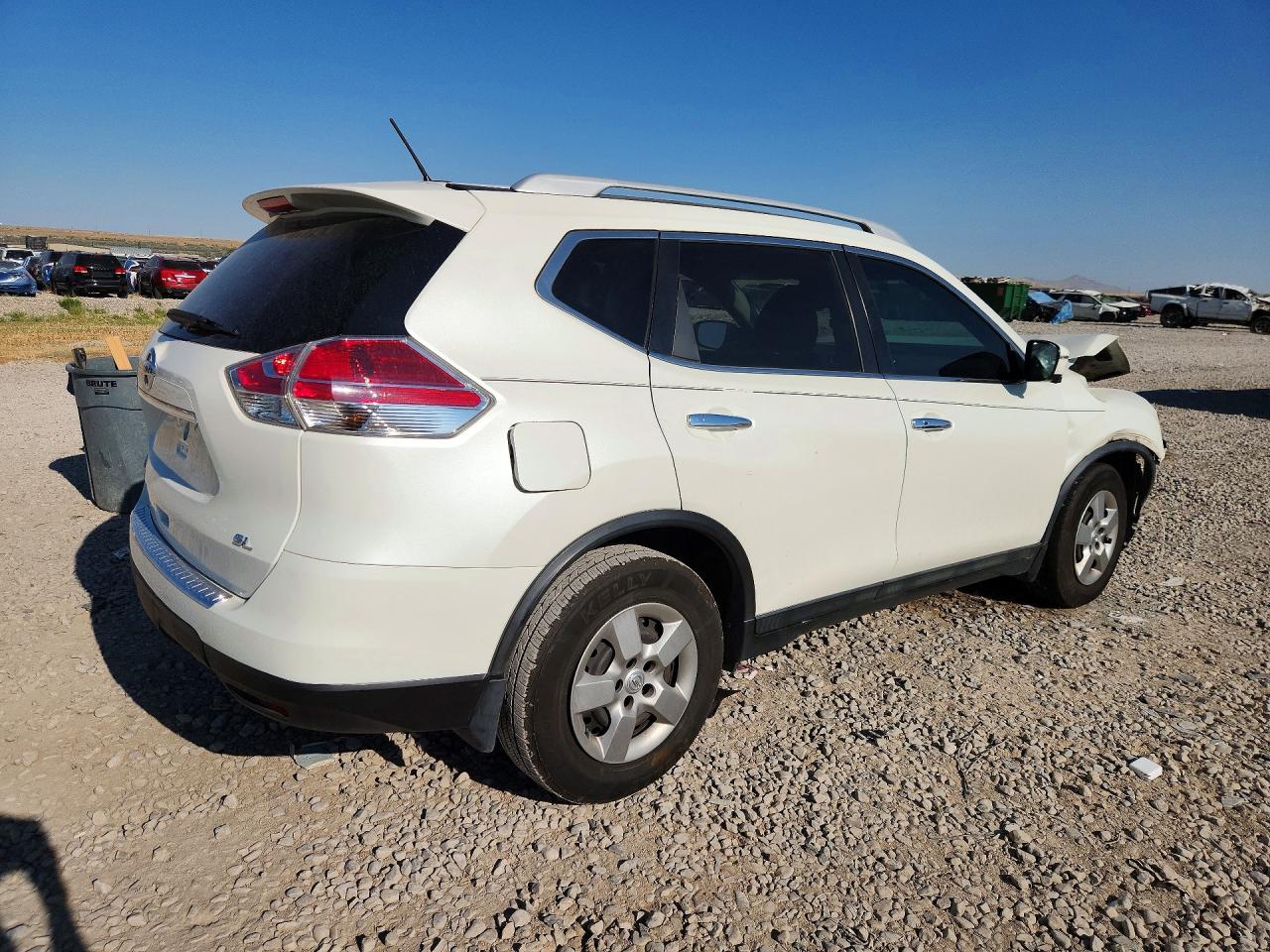 2016 Nissan Rogue Sl White vin: 5N1AT2MT6GC851798