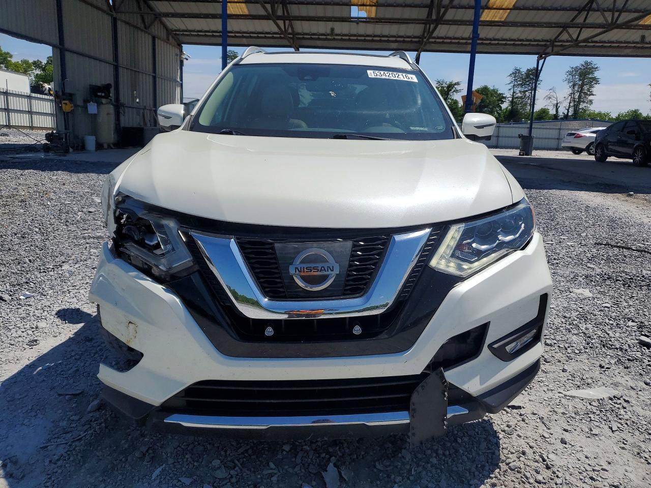 2017 Nissan Rogue Sl White vin: 5N1AT2MT6HC764677