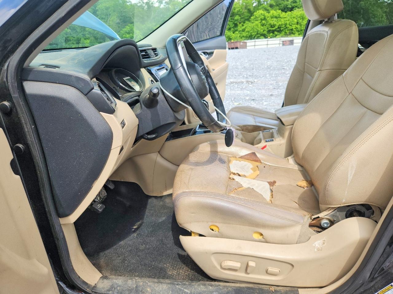 2017 Nissan Rogue Sl Черный vin: 5N1AT2MT6HC887766