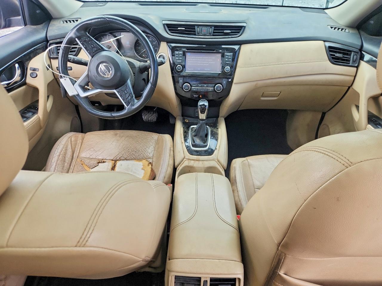 2017 Nissan Rogue Sl Черный vin: 5N1AT2MT6HC887766