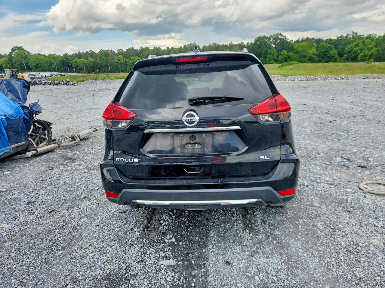 2017 Nissan Rogue Sl Черный vin: 5N1AT2MT6HC887766