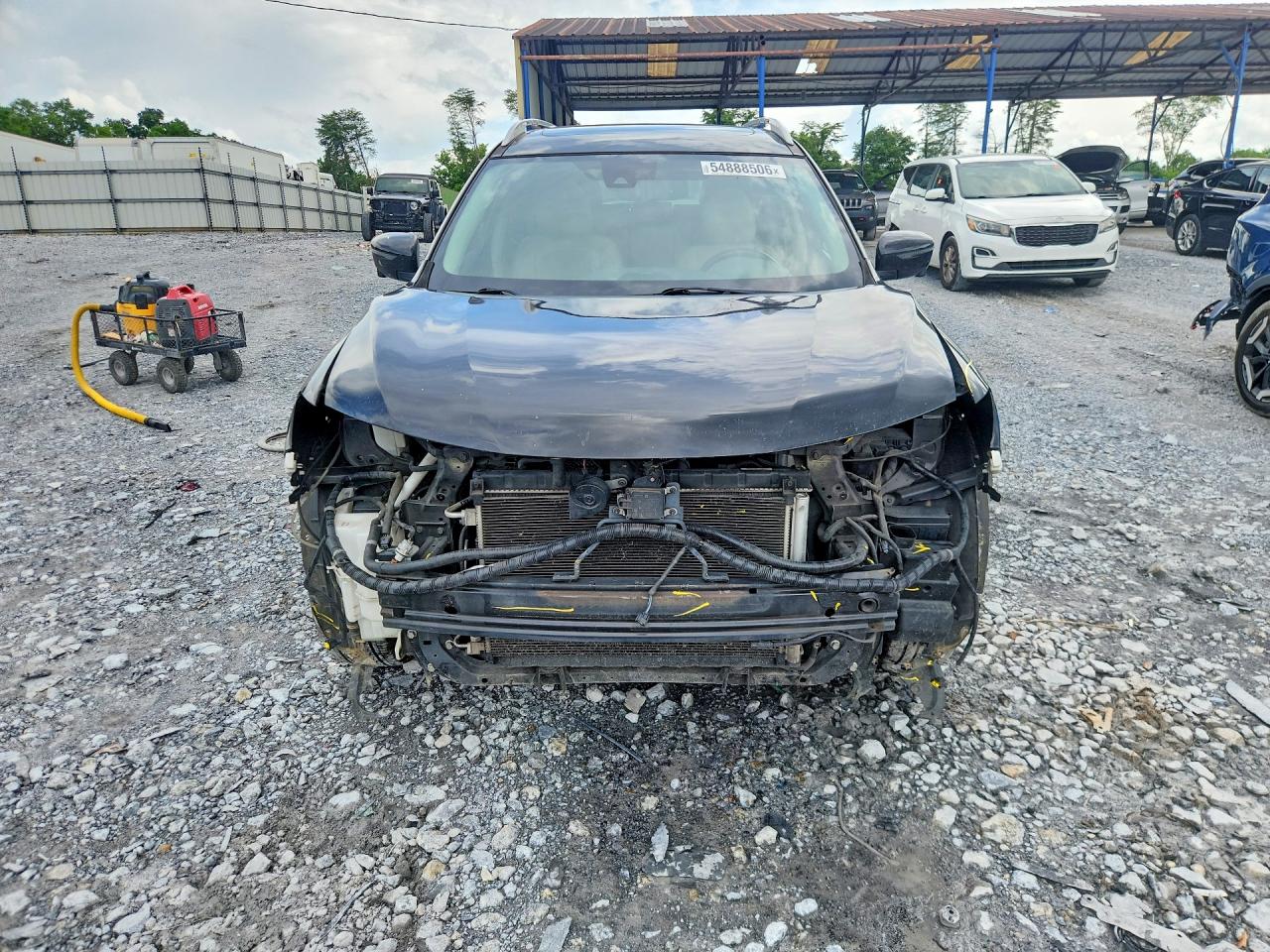 2017 Nissan Rogue Sl Черный vin: 5N1AT2MT6HC887766