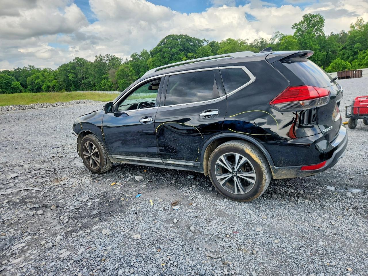 2017 Nissan Rogue Sl Черный vin: 5N1AT2MT6HC887766