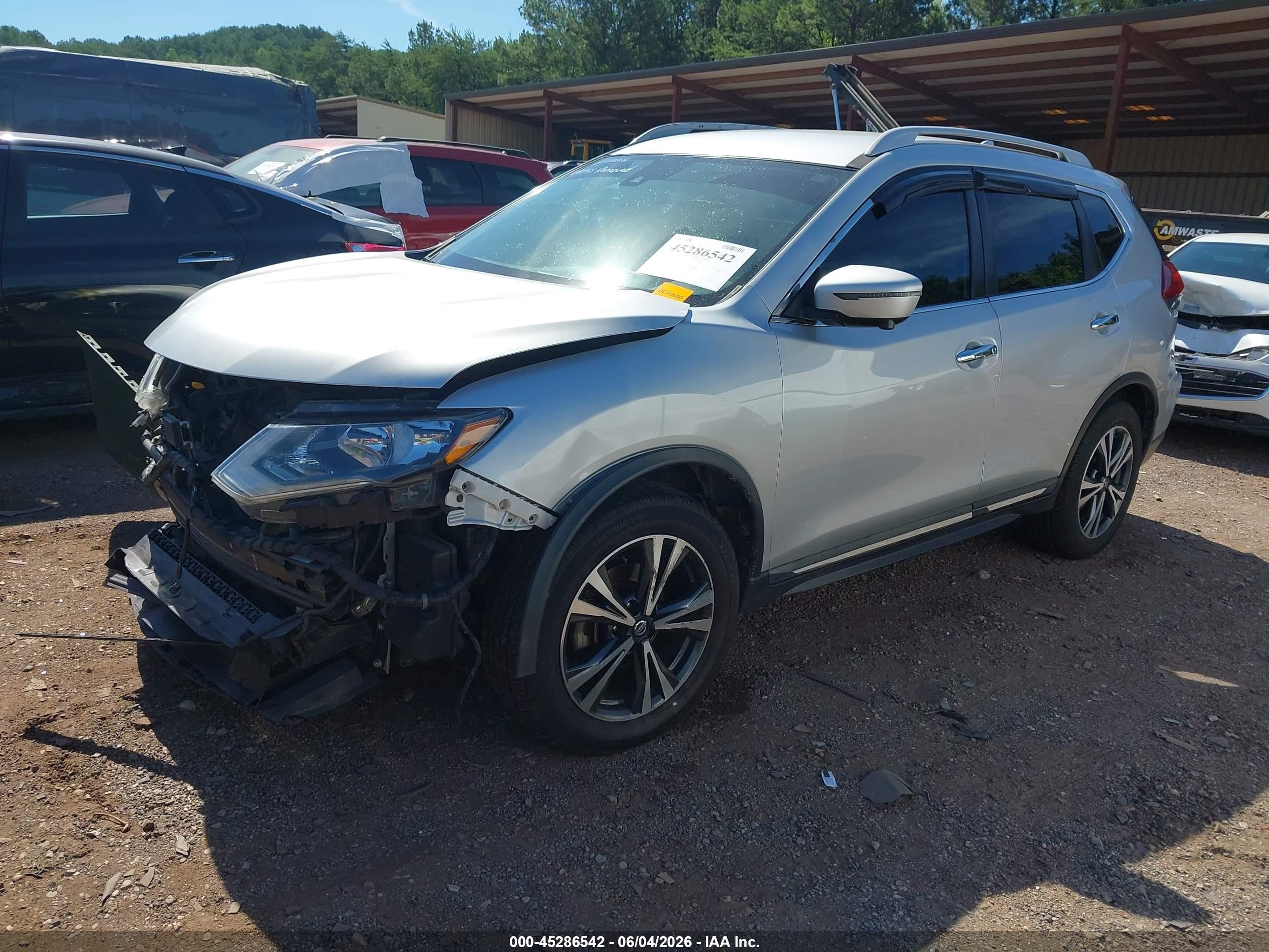 2018 Nissan Rogue Sl Silver vin: 5N1AT2MT6JC793490
