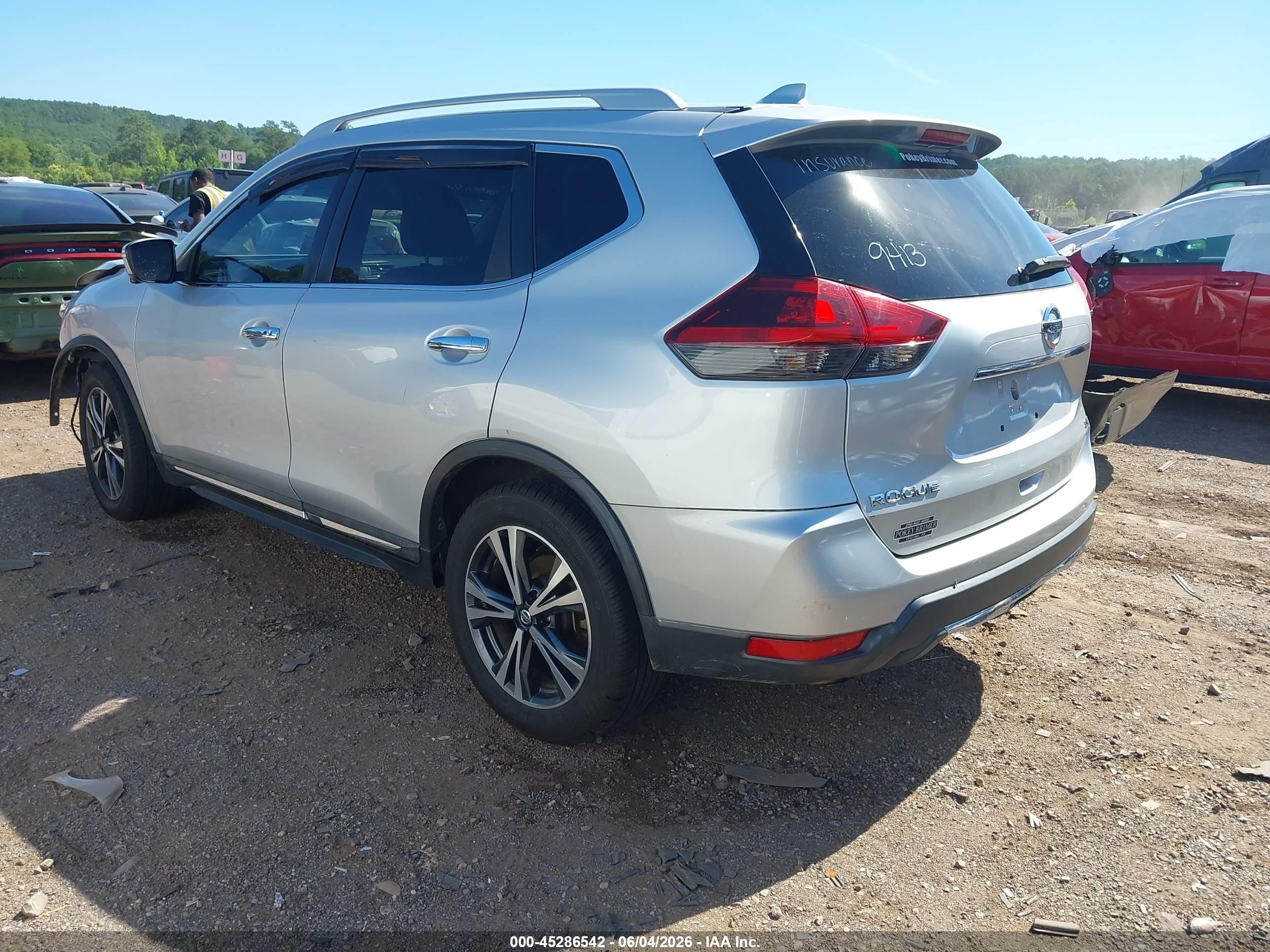2018 Nissan Rogue Sl Silver vin: 5N1AT2MT6JC793490