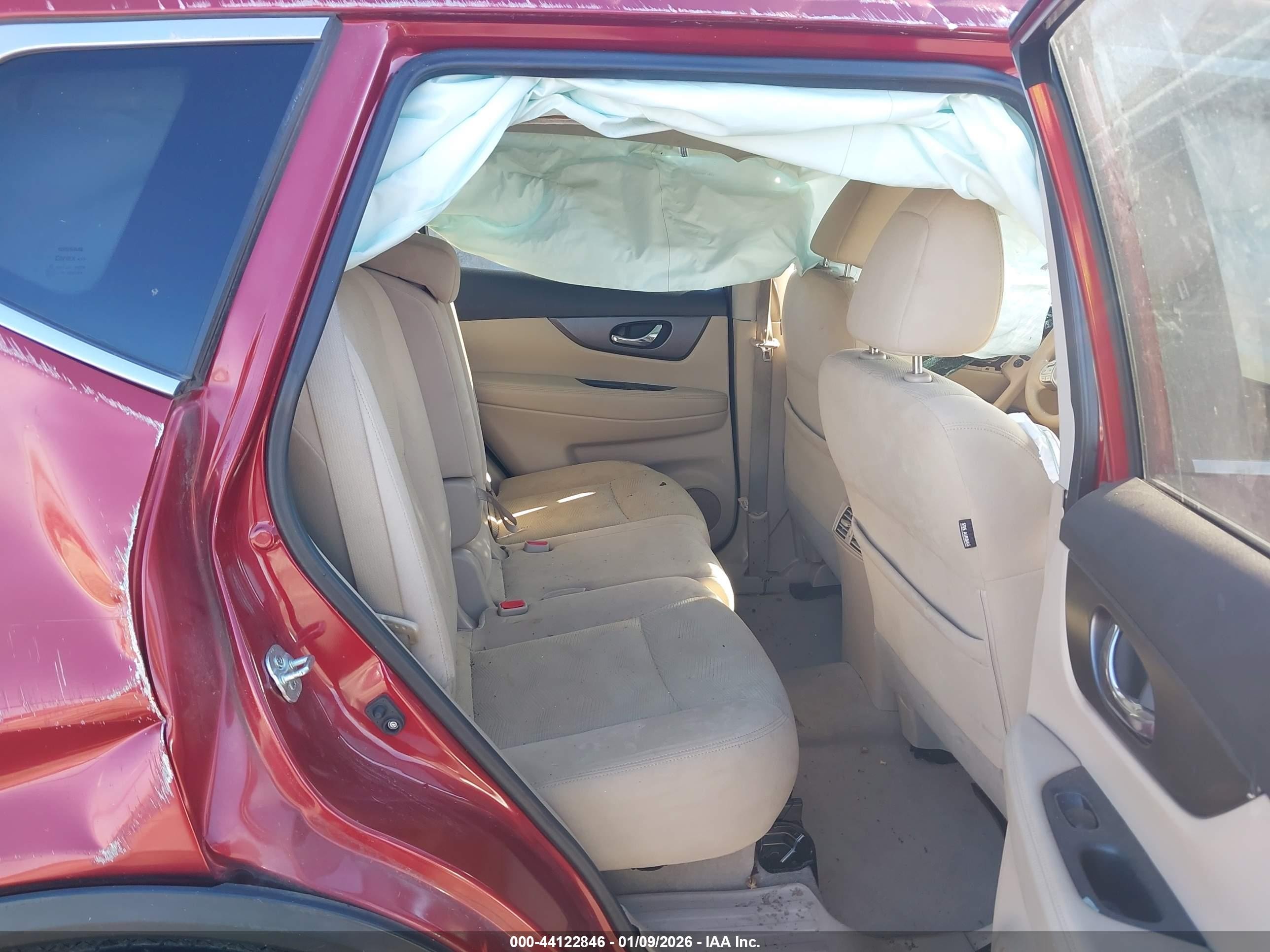 2014 Nissan Rogue Sv Red vin: 5N1AT2MT7EC751318