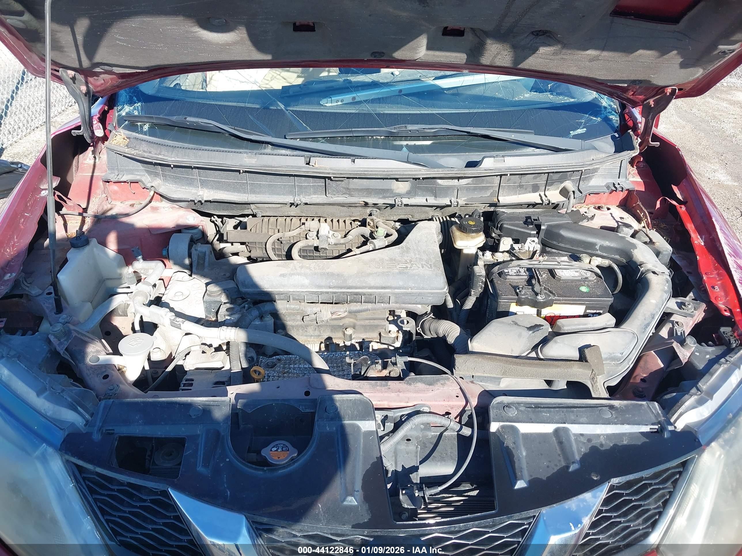 2014 Nissan Rogue Sv Red vin: 5N1AT2MT7EC751318
