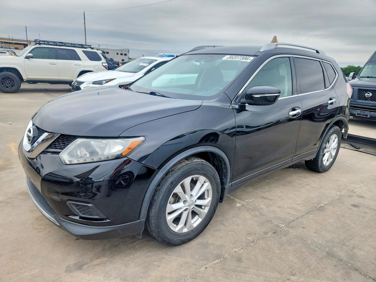 2014 Nissan Rogue Sv Black vin: 5N1AT2MT7EC759113