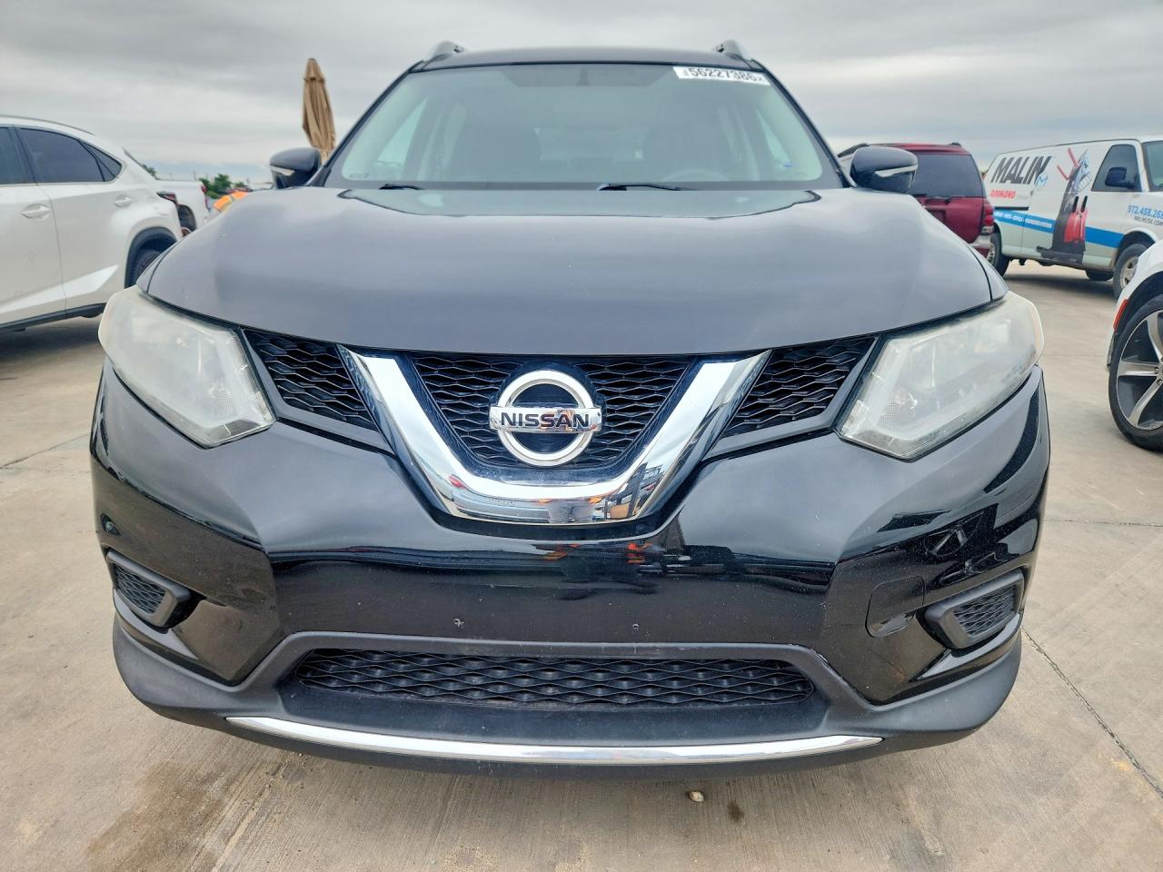 2014 Nissan Rogue Sv Black vin: 5N1AT2MT7EC759113